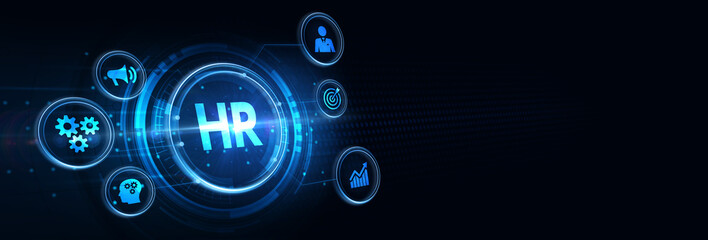Business, Technology, Internet and network concept. Human Resources HR management concept. 3d illustration