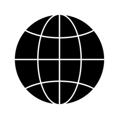 Go to web or globe symbol icon vector illustration