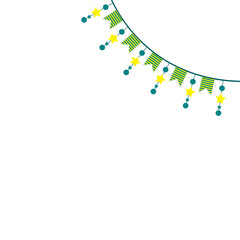 New Year Element Bunting