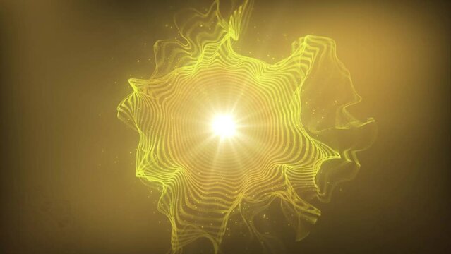 Awakening the Solar Plexus or Manipura Chakra Symbol-Vibrant 4K Video Animation