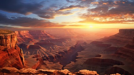Awe-Inspiring Sunset at the Grand Canyon