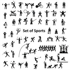 Set of sports icon