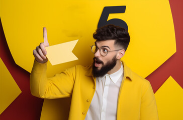 person pointing 