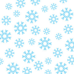 Seamless Snowflake Pattern