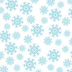 Seamless Snowflake Pattern