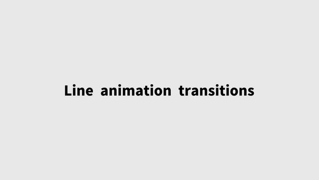 ラインアニメーションのトランジション 4色セット 背景透過 ビジネス インターネット