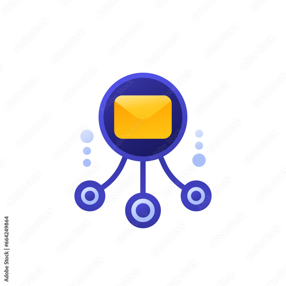 Poster email automation icon for apps and web