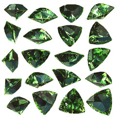 ペリドット宝石詰め合わせセット素材 Peridot gemstone assortment set material