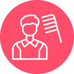 Hair Stylist Male Icon Style