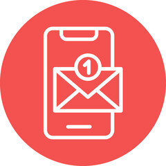 Fototapeta premium Email Notification Icon Style