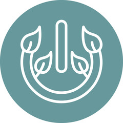 Eco Power Button Icon Style