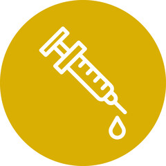 Needle And Syringe Icon Style