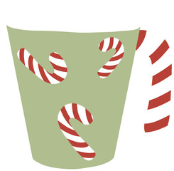 Christmas mug element