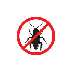 Cockroach icon,vector illustration logo design