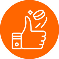 Coin Toss Icon Style