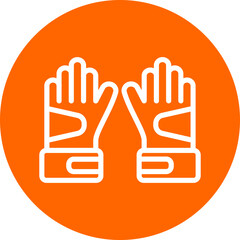 Gloves Icon Style