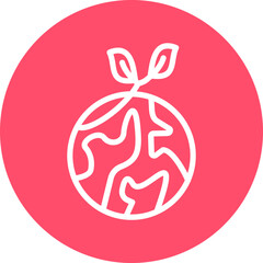 Green Planet Icon Style