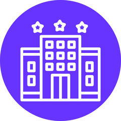 3 Star Hotel Icon Style