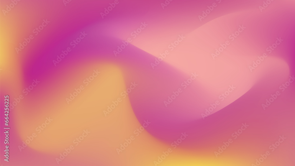 Fototapete geometric wave shape with colorful gradient color background wallpaper. vector illustration