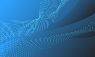 blue business lines waves curves soft gradient abstract background