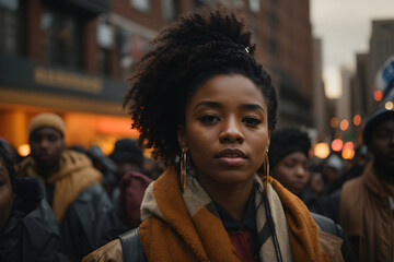 Unity March for Racial Justice - Black Lives Matter Activists in Action