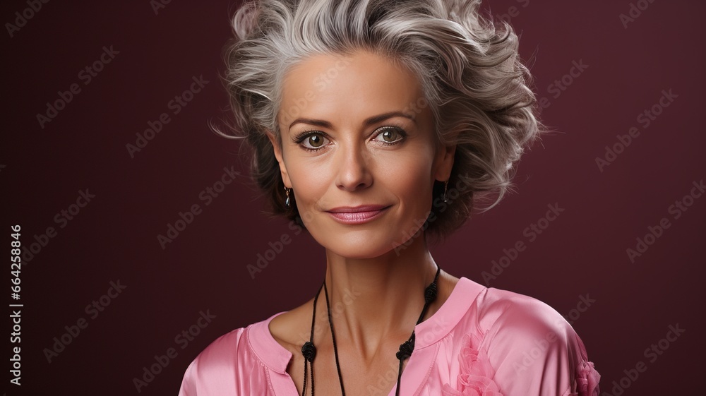 Wall mural Portrait of a middle-aged woman