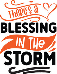 There's a blessing in the storm