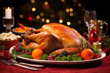 Christmas turkey dinner.