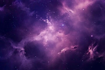 Purple Galaxy space stars in Outer Space.