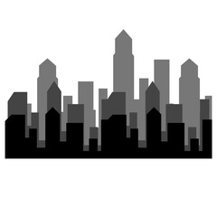 Obraz premium Vector Silhoutte City