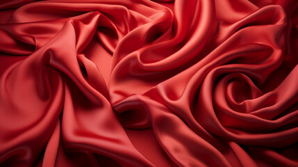 red satin fabric HD 8K wallpaper Stock Photographic Image