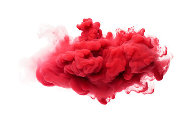 Ruby smoke on transparent background.