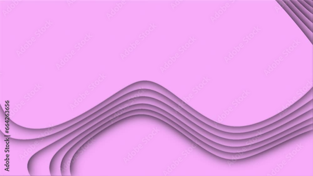 Poster pink cut curve abstract background pattern of lines and waves