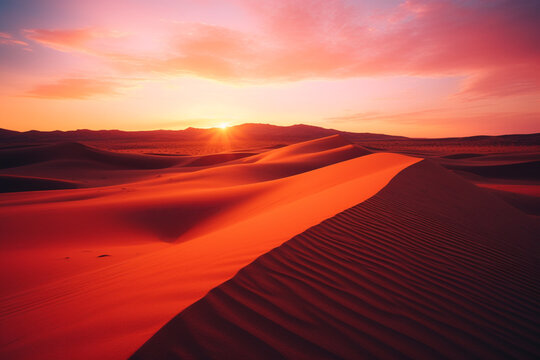 sunset in the desert © Amir