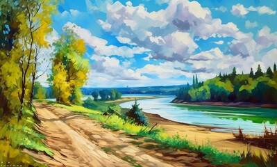 lake in the mountains