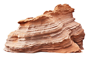Sandstone Formation on transparent background.