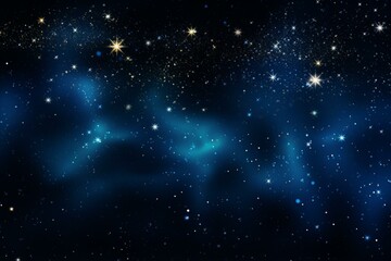 Background featuring dark blue color, stars, glare, and highlighted region. Generative AI