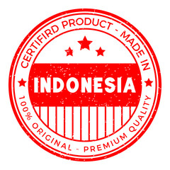 Indonesia Country Rubber Stamp.