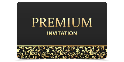 VIP.VIP card.Luxury template design. VIP Invitation.Vip gold ticket.Vip in abstract style on black background.Premium card.	