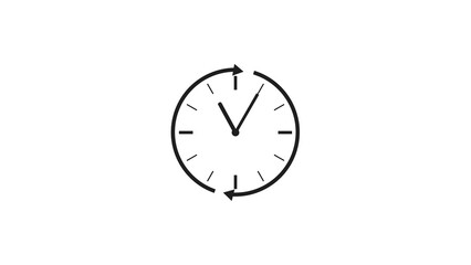 abstract countdown timer clock icon illustration 4k 