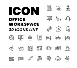 Icon Pack Office Worksapce pack, Icon Set Office