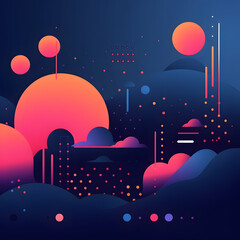 night city in the night