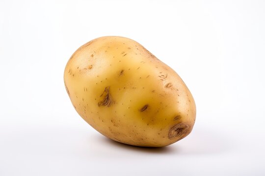 Potato isolated on white background.