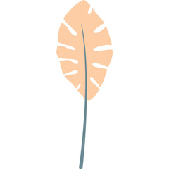 Obraz premium Pastel Tropical Leaf