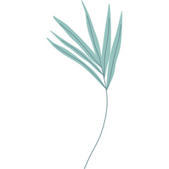 Pastel Tropical Leaf