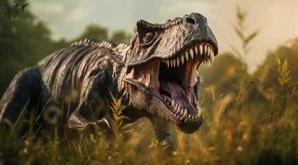 Obraz premium trex realistic photo