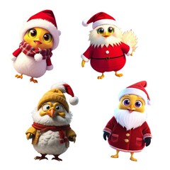 set of santa claus
