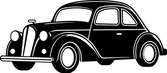 Vintage Car Logo Vector Icon Fast Elegant