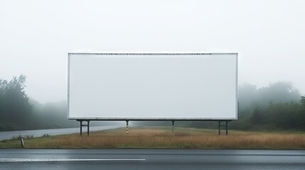 Obraz premium Blank billboard for road side outdoor advertising