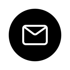 envelope circular line icon